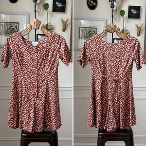 Vintage 90s Express Compagnie Internationale Floral Romper XS